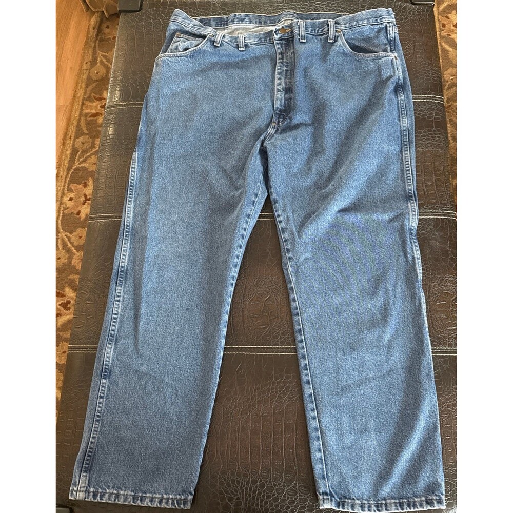 Wrangler Men's Authentic Regular Fit Jeans Blue Size 46x30